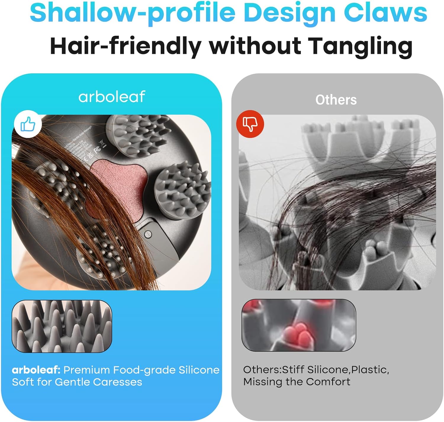 Arboleaf Rechargeable Scalp Massager for Stress Relief